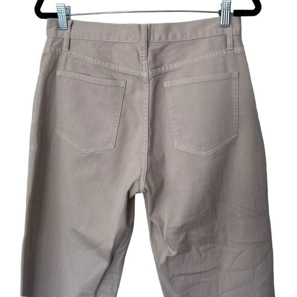 Joie Stretch Flat Front Relaxed Fit Bootcut Jeans Beige Denim Light Wash Size 6 - Picture 11 of 14